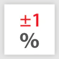 InfraTec 測定精度1%アイコン